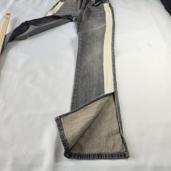 NWT Blank NYC The Cooper Women's Gray Jeans with Cream Stripes size 25 - Picture 5 of 14